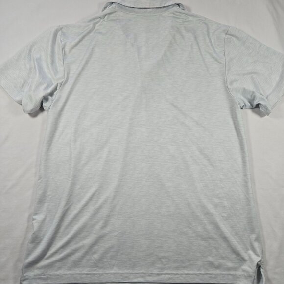 Callaway Opti-Dri Polo Shirt L Gray‎ Striped Short Sleeve Golf Performance Shirt - Picture 7 of 8